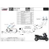 Výfuk MIVV SPEED EDGE INOX BLACK NERO / Yamaha T-MAX 530 (17-19)