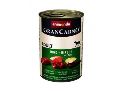 ANIMONDA GranCarno pre psov jeleň+jablká, 400g