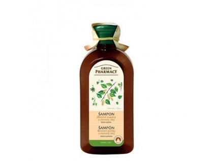 Green Pharmacy šampón proti lupinám - Brezové púčiky a ricínový olej 350ml