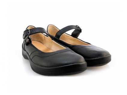 GAIA Baleríny čierne - spoločenská dámska obuv