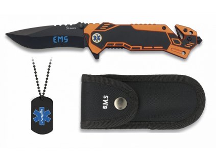 Záchranársky nožík EMS Záchranári N320 s puzdrom a príveskom