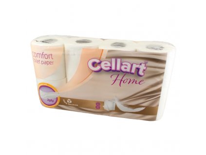 CELLART Home toaletný papier 2vrst. 100% celulóza, 8ks