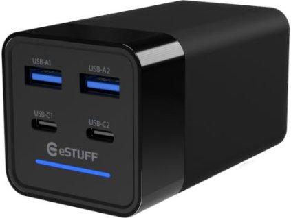 eSTUFF Rychlonabíječka GaN 120W, 4 porty
