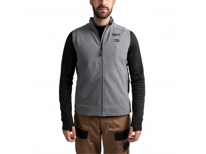 MILWAUKEE Vyhřívaná vesta TOUGHSHELL šedá M12 HVGREY1-0 (M), bez aku a nabíječky