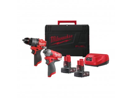 MILWAUKEE Aku sada nářadí M12 FPP2E2-402X, 2x4.0Ah