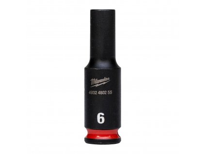 MILWAUKEE Průmyslové hlavice Shockwave 1/4' HEX 6mm dlouhé