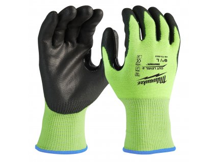 MILWAUKEE Reflexní rukavice s třídou proti prořiznutí 2/B, S/7 - PŘEDOBJEDNÁVKA