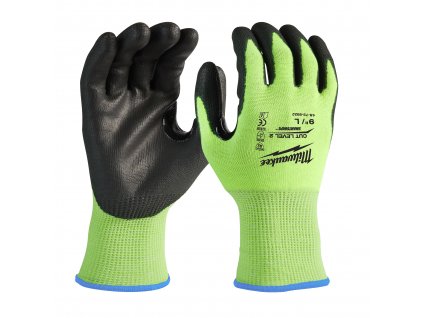 MILWAUKEE Reflexní rukavice s třídou proti prořiznutí 2/B, XL/11 - PŘEDOBJEDNÁVKA