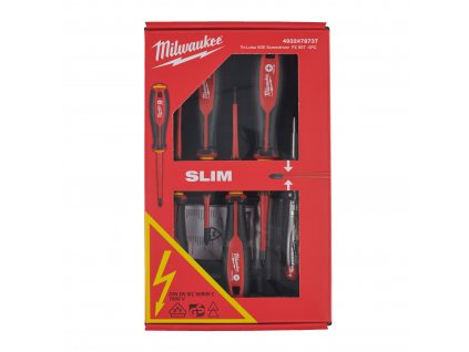 MILWAUKEE VDE sada šroubováků Tri-Lobe 5ks (SL3, SL4, PZ1, PZ2, tester)