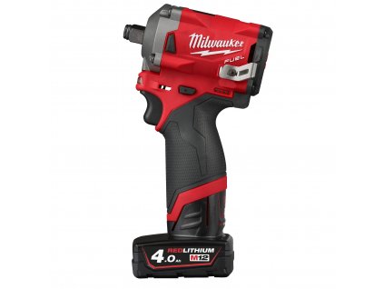 MILWAUKEE ½″ Aku rázový utahovák M12 FIWF12-422, 1x2.0 Ah + 1x4.0 Ah