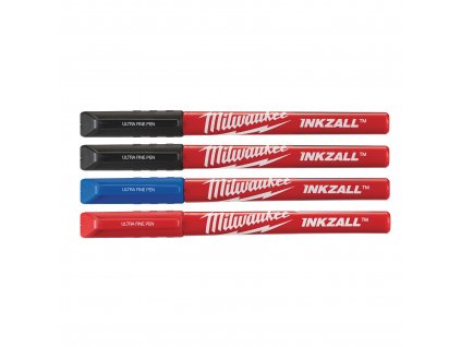 MILWAUKEE Pera s tenkým hrotem Inkzall™, barevné (4 ks)