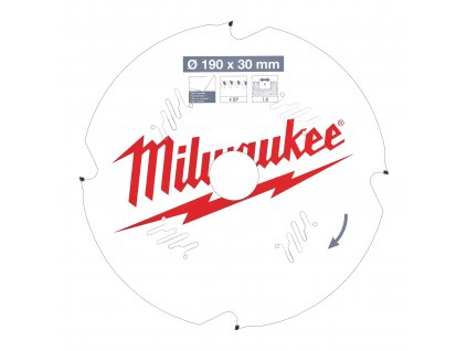 MILWAUKEE Pilový kotouč vláknitý cement 190X30X1.8X4D