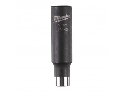 MILWAUKEE Průmyslová hlavice Shockwave 1/4' HEX 5,5mm, prodloužená