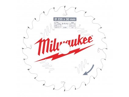 MILWAUKEE Pilový kotouč dřevo 235X30X2.4X24ATB