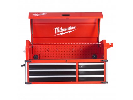 MILWAUKEE 46“ / 117cm dílenská ocelová skříň se 6 zásuvkami - horní nástavba