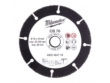 MILWAUKEE Karbidový kotouč ∅ 76 x 10 mm