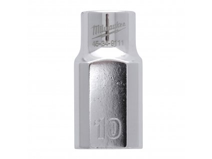 MILWAUKEE 1/2' Chromovaný nástrčný klíč metrický 10 mm