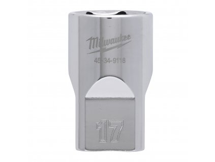 MILWAUKEE 1/2' Chromovaný nástrčný klíč metrický 17 mm