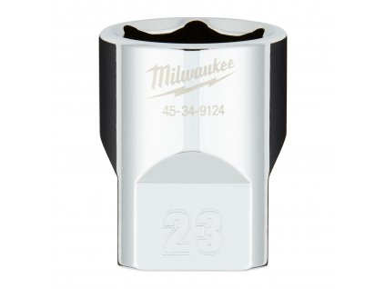 MILWAUKEE 1/2' Chromovaný nástrčný klíč metrický 23 mm