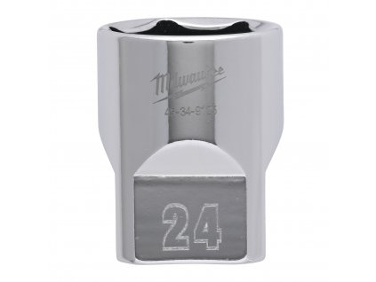 MILWAUKEE 1/2' Chromovaný nástrčný klíč metrický 24 mm