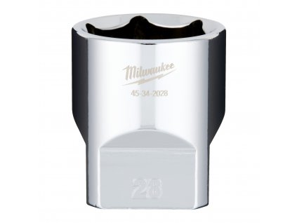 MILWAUKEE 1/2' Chromovaný nástrčný klíč metrický 28 mm