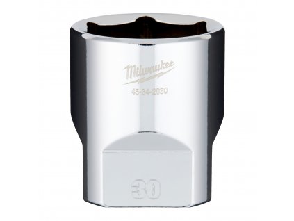 MILWAUKEE 1/2' Chromovaný nástrčný klíč metrický 30 mm