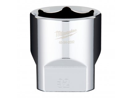 MILWAUKEE 1/2' Chromovaný nástrčný klíč metrický 32 mm