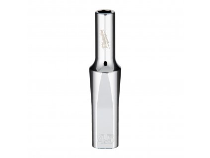 MILWAUKEE 1/4' Chromovaný prodloužený nástrčný klíč metrický 4.5 mm