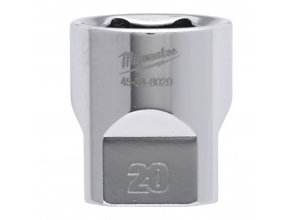 MILWAUKEE 3/8' Chromovaný nástrčný klíč metrický 20 mm