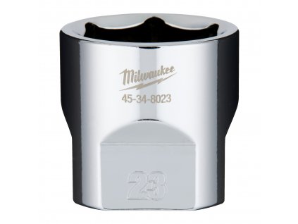 MILWAUKEE 3/8' Chromovaný nástrčný klíč metrický 23 mm