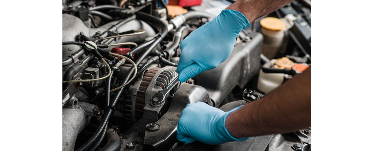 Nitrilové jednorázové rukavice modré