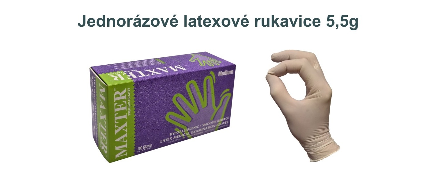 Kvalitní jednorázové rukavice z latexu