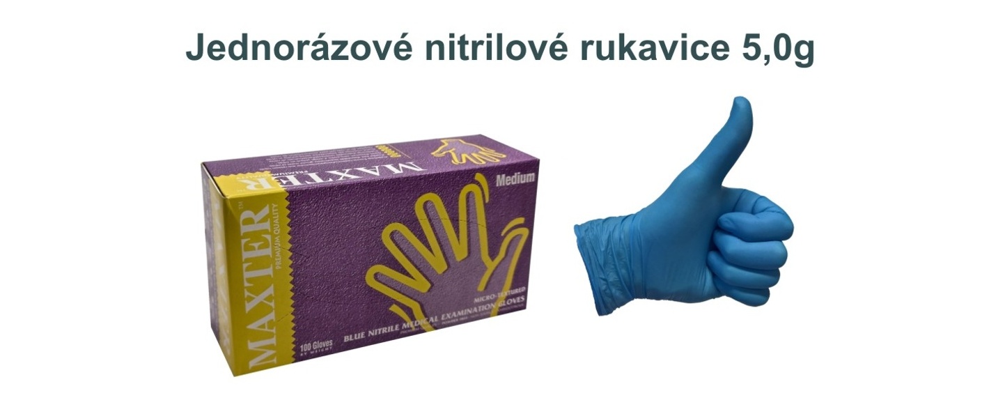 Nitrilové jednorázové rukavice