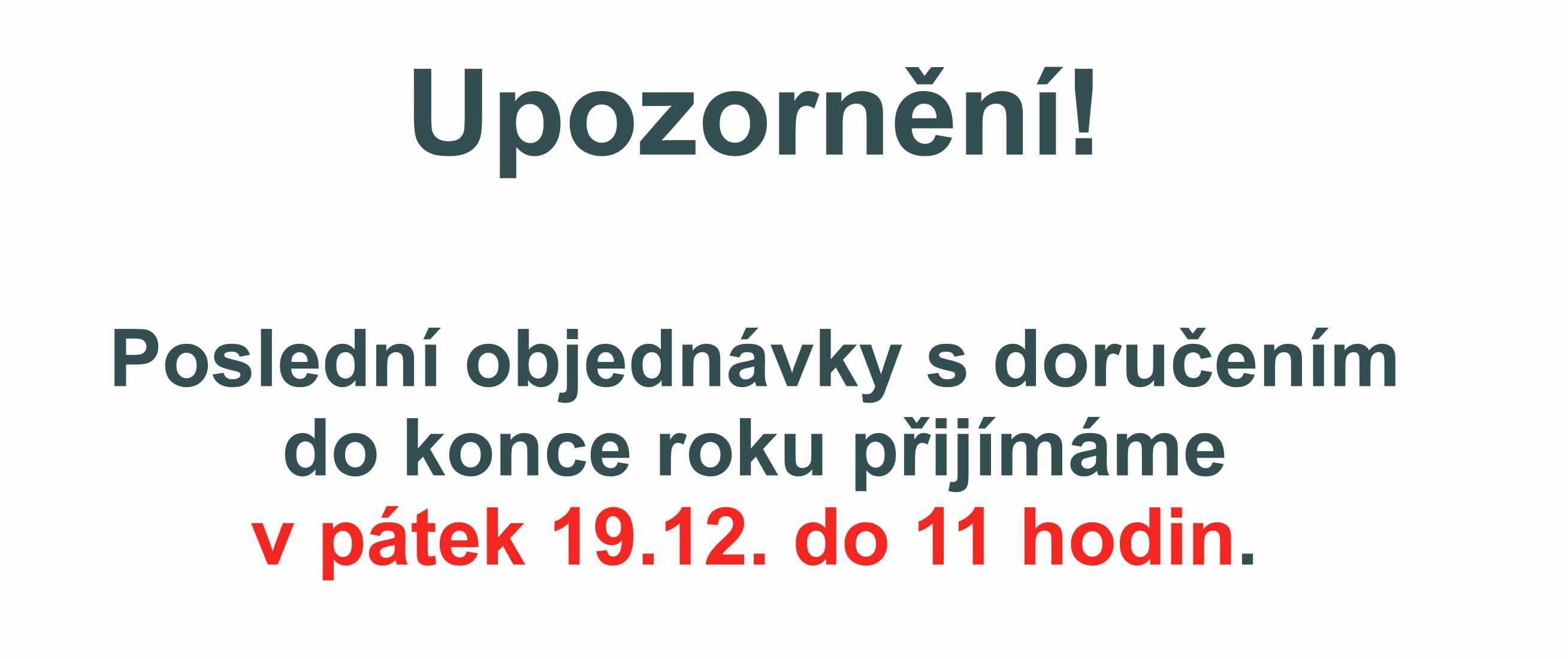 Provozní doba Vánoce