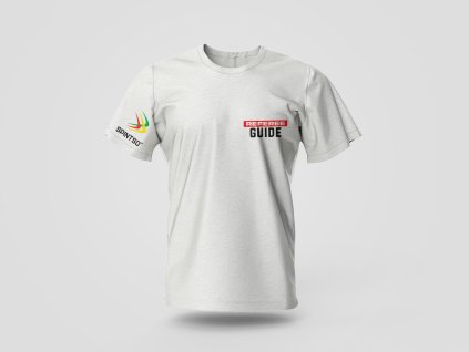 Bílé triko barevný nápis