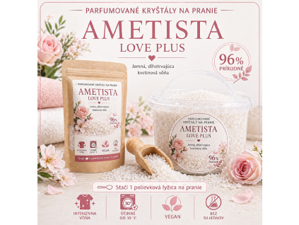 Pafumované kryštály Ametista love plus