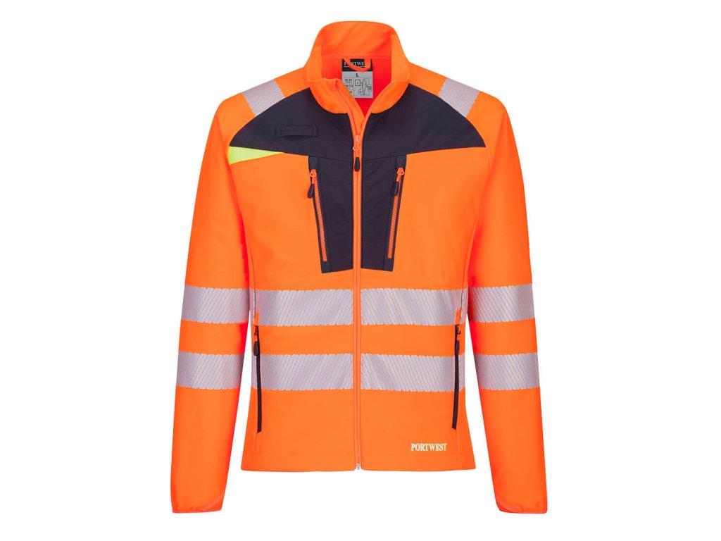 DX4 Hi-Vis Lightweight Stretch Work Jacket (Barva Orange/Black, Velikost 4XL)