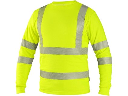Tričko CXS OLDHAM, dlouhý rukáv, výstražné, pánské, žluté (Velikost S)