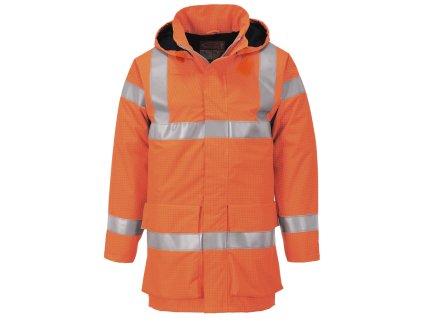 Bizflame Rain Hi-Vis FR Jacket (Barva Orange, Velikost L)