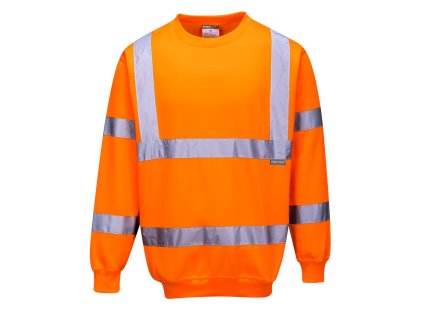 The B303 sweatshirt is ideal when it’s too cool for a T-shirt but not cold enough for a jacket. Offering exceptional comfort, the fit is roomy and the fabric is soft to touch. Available in yellow, red and rail specification orange (RIS-3279-TOM).