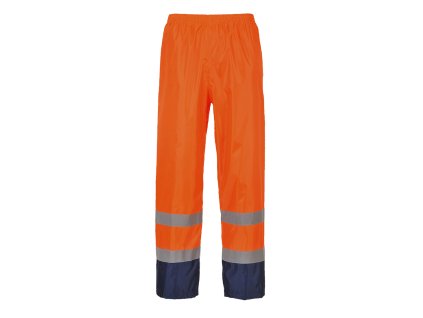 Hi-Vis Contrast Classic Rain Trousers (Barva Orange/Navy, Velikost L)