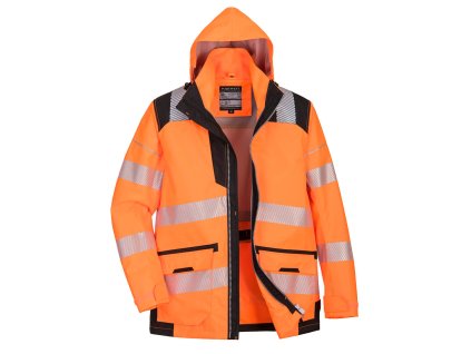 PW3 Hi-Vis Breathable 5-in-1 Jacket (Barva Orange/Black, Velikost 4XL)