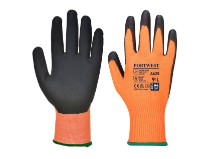 Cut D13 PU Viz-Tex Glove (Barva Orange/Black, Velikost L)