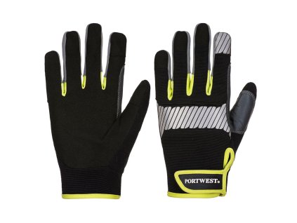 PW3 Mechanic 80 Reflective Utility Glove (Barva Black/Yellow, Velikost L)