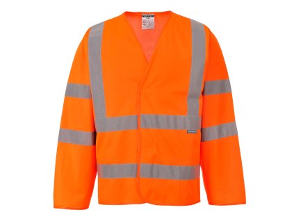 Hi-Vis Band and Brace Jacket L/S (Barva Orange, Velikost L/XL)