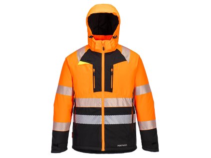 DX4 Hi-Vis Class 2 Winter Jacket (Barva Orange/Black, Velikost 4XL)