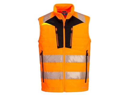 DX4 Hi-Vis Hybrid Baffle Bodywarmer (Barva Orange/Black, Velikost 4XL)