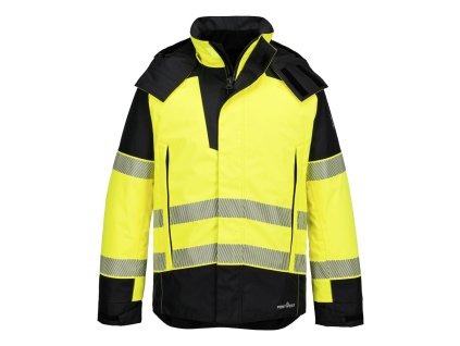 PW3 Modaflame Rain+ Hi-Vis Multi-Norm FR Winter Jacket (Barva Yellow/Black, Velikost L)
