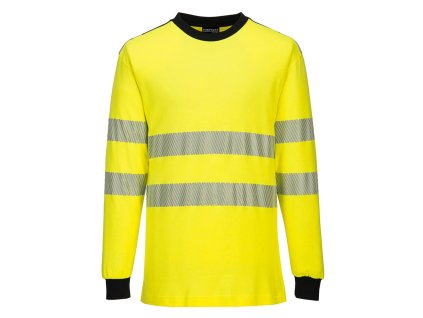 PW3 Modaflame Knit Hi-Vis FR Long Sleeve T-Shirt (Barva Yellow/Black, Velikost L)