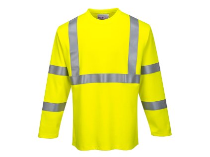 Modaflame Knit Hi-Vis FR Long Sleeve T-Shirt (Barva Yellow, Velikost L)